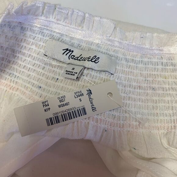 Madewell NWT Rainbow Smocked Trapeze Dress S - Picture 8 of 10